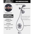 thumbnail image 4 of Wowow Single Handle 7-Spray Tub and Shower Faucet 1.8 GPM with Handheld Shower in Brushed Nickel (Valve Included), 4 of 6