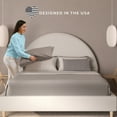 thumbnail image 3 of DG Casa Mila Full Boucle Arched Headboard Platform Bed, 3 of 12