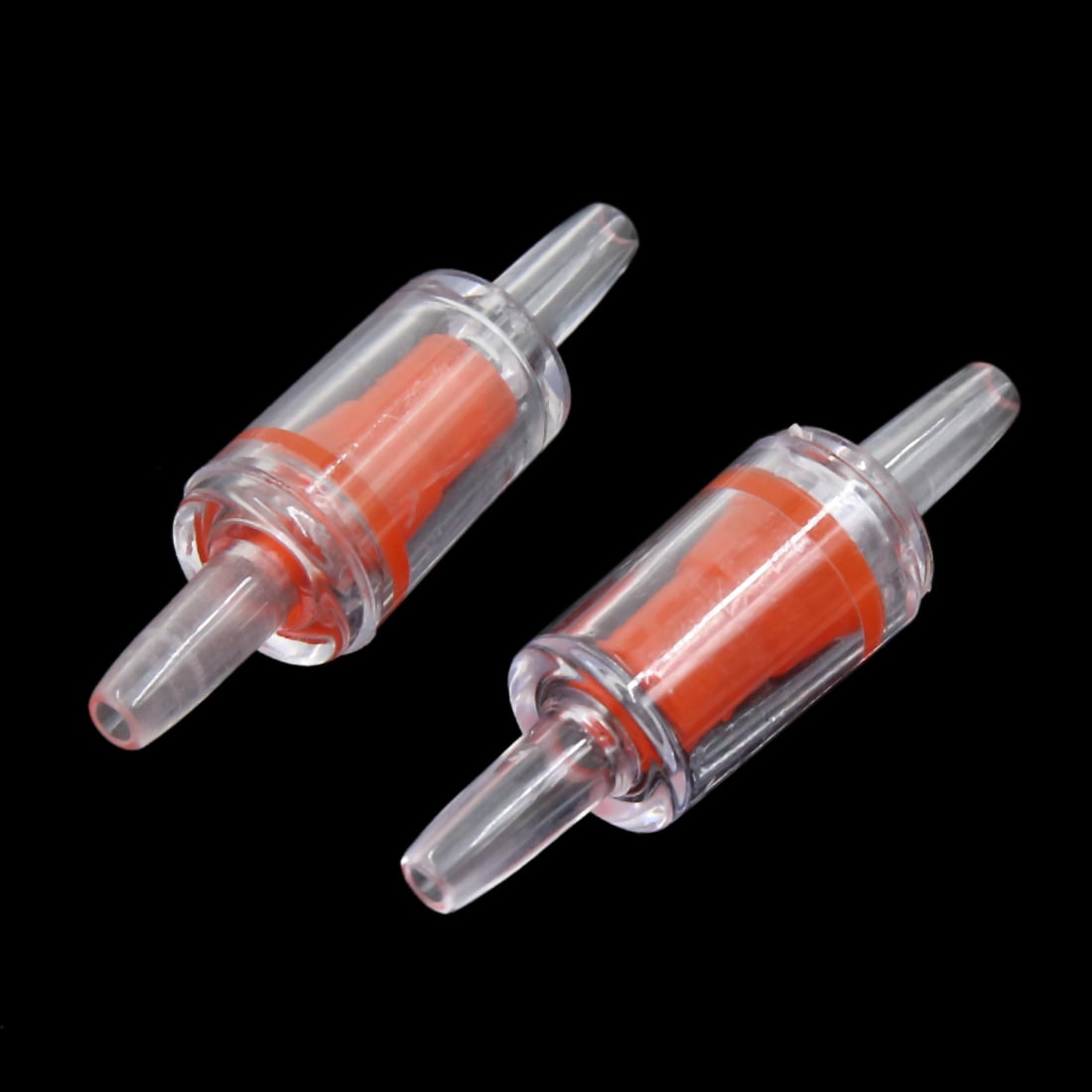 6pcs Red Clear Palstic Check Valve Aquarium Fish Tank Air Pump