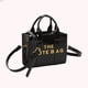 thumbnail image 4 of Bolso Mano Pequeño Cruzado Con Un Hombro PU Con Letras Charol Moderno Y Versátil 52170 (negro), 4 of 9
