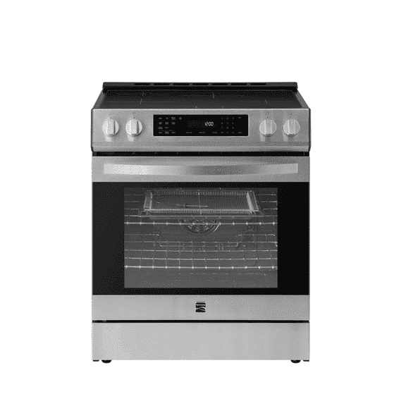 Kenmore 5.6 cu. ft. Front-Control 4 Induction Element Electric Range Stove with Dual Ring Elements, Self-Clean Oven, Precision Set Controls