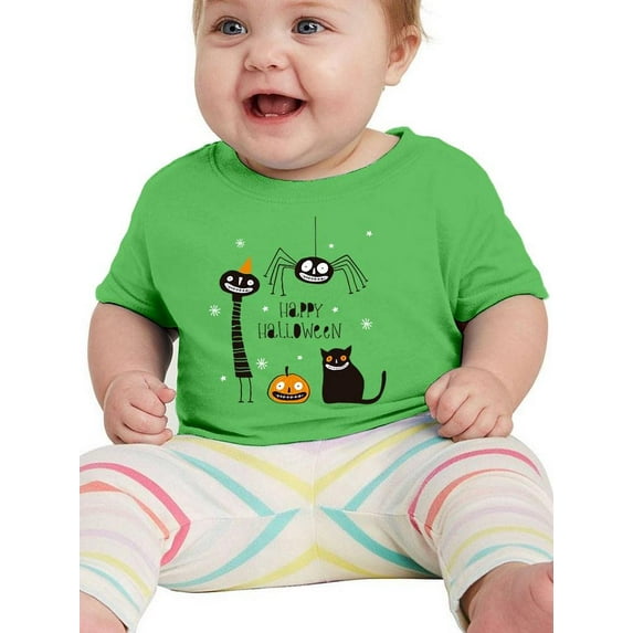 Happy Halloween Spooky Friends. T-Shirt Infant -Image by Shutterstock, 6 Months