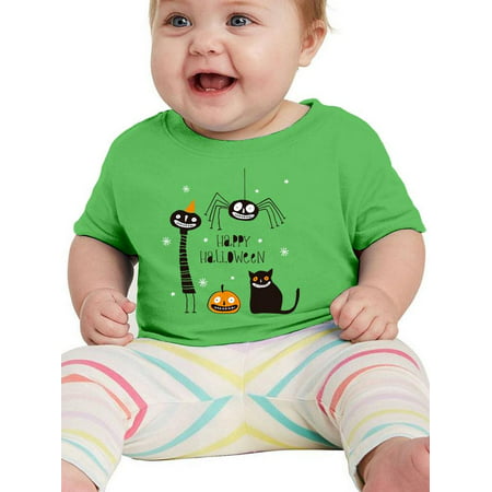 

Happy Halloween Spooky Friends. T-Shirt Infant -Image by Shutterstock 18 Months