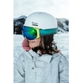 thumbnail image 5 of FREYA Magnetic Green Kid Teen Ski Goggles with Designed Straps - Bonus Lenses, 5 of 8