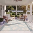 thumbnail image 3 of Safavieh Courtyard Harold Geometric Indoor/Outdoor Area Rug, Aqua/Beige, 8' x 11', 3 of 10