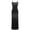Black, variant on Ovbmpzd Womens Dress Maxi Black Sleeveless Wedding Guest Petite Dress Dresses Holiday Dresses for Women L