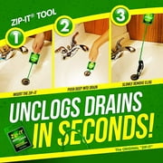 3PK Zip-It Drain Cleaner من المخترع الأصلي