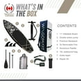 thumbnail image 3 of INKED ODYSSEY 11FT x 33" Super Wide Inflatable Stand Up Paddle Board, Ultra Stable Wide SUP Up to 2 people/375LB Fully equipped w/ Premium SUP Accessories, 3 of 5