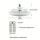 thumbnail image 2 of 1pc LED Ceiling Fan With Light, Room Decor Ceiling Fan,Modern 18inch Remote Control Enclosed Low Profile Ceiling Fan With Light 3 Speed LED Dimming 8 Invisible Bladeless Flush Mount Fan Light Bedroom, 2 of 4