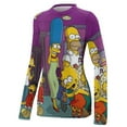 thumbnail image 4 of Simpsons Women's Sunscreen Shirt Long Sleeve Workout Tops Crewneck Soft Comfy Tees Casual T-Shirt S, 4 of 7