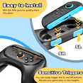 thumbnail image 6 of Hand Grips for Nintendo Switch 2 Joy-Con, Wear-resistant Handle Kit for Switch 2 2025 Joy Cons Controller, 2 Pack (Black), 6 of 8