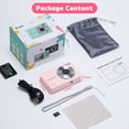 thumbnail image 6 of Digital Camera for Teens & Kids – 1080P 44MP Camera with 16X Digital Zoom, 32GB SD Card, Photography Gift (Pink), 6 of 9