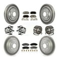 thumbnail image 1 of Transit Auto Roulements de Moyeu de Roue avant Arrière avec Rotors de Frein à Disque Enduits et Kit de Tampons Semi-Métalliques (10 Pcs) pour Voiture Acura MDX - Côté Gauche Droit (Conducteur Passager) KBB-128124, 1 of 10