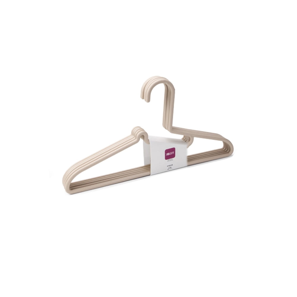 10pcs/pack Thickened Disposable Plastic Clothes Hangers Anti-slip Clothing  Rack For Adults Used In Dry Cleaners