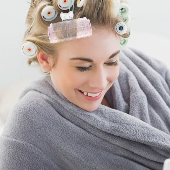 OUNONA Travel Heated Rollers Hair Accessories for Women Pink 1Pack