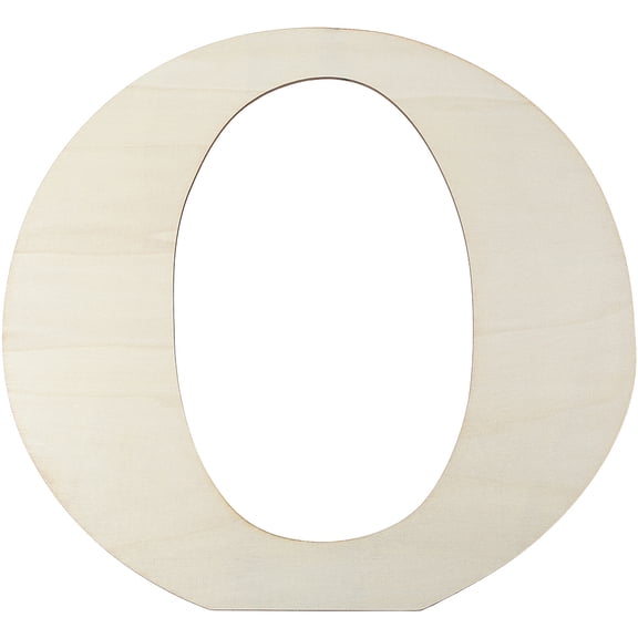 15 Inch White Wooden Letter O Wood Alphabet Shapes Large MDF Thick Board Cut Out Crafting Home Decor Signs Unfinished Wood Letters Cutouts for DIY