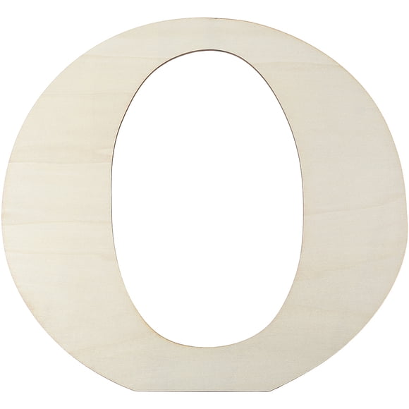 Letter Unfinished MDF Sheets Letter O 395x375x0.4mm