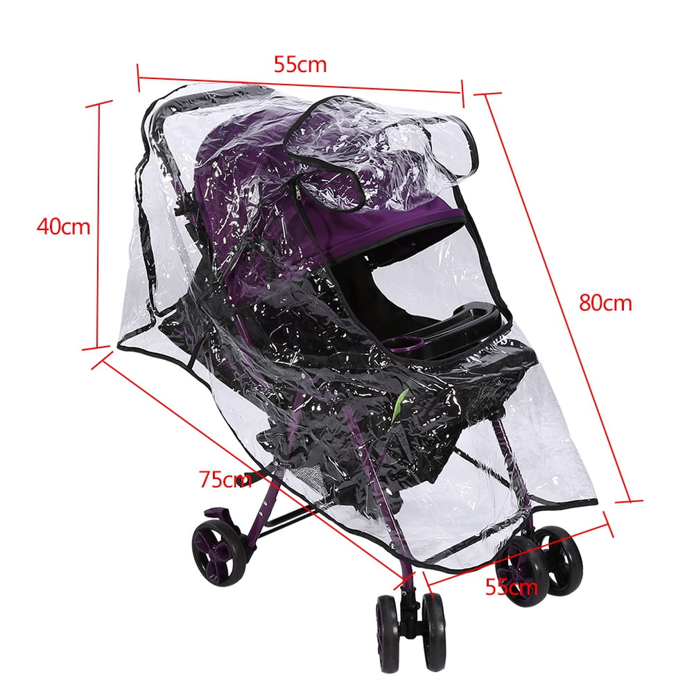 Sonew Baby Pushchair Shield Stroller Rain Cover 1pc Pvc Universal Waterproof Baby Stroller Rain Cover Dust Wind Shield Pram Accessory