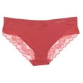 thumbnail image 3 of Marilyn Monroe Women's Sexy Lace Hipster Brief Panties 5 Pack - Vintage Pink Coral Floral - X-Large, 3 of 10