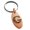 Rose, variant on Stainless Steel Letter G Initial Dotted Monogram Engraved Small Oval Charm Keychain Keyring