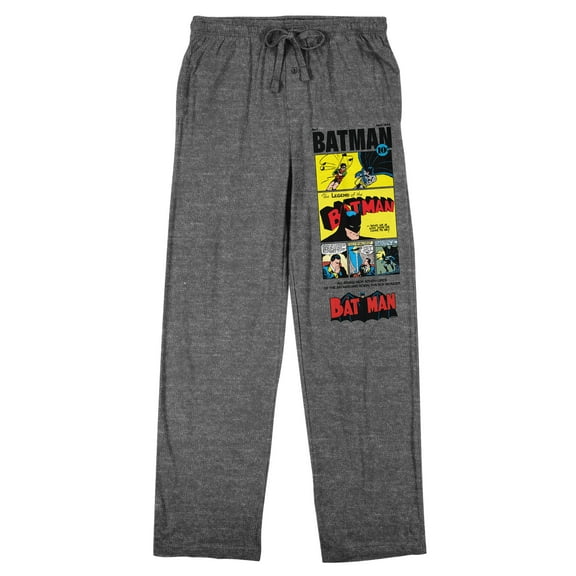 Batman Comic Cover Art Women's Gray Heather Sleep Pajama Pants-Medium