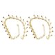 thumbnail image 2 of ColoMX Tobilleras con campana ajustable para mujer, tobilleras decorativas, cadenas para pies a la moda, joyería para pies junto al mar con sonido de campana transparente, 2 uds., 2 of 8