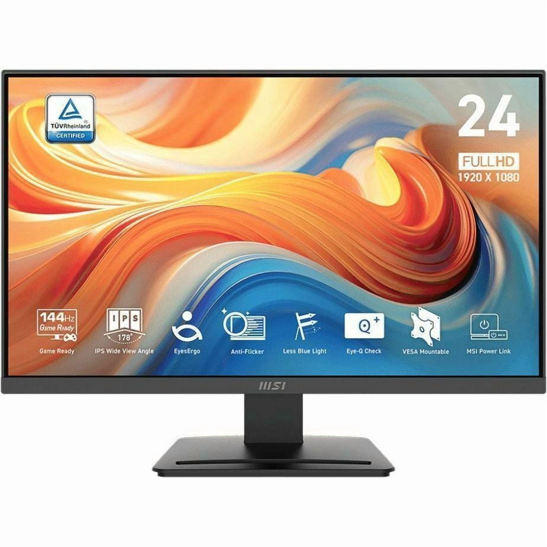 MSI PRO MP243L E14 24" Class Full HD LCD Monitor - 16:9 - Black - 23.8" Viewable - In-plane Switching (IPS) Technology - 1920 x 1080 - 16.7 Million Colors (8-bit) - Adaptive Sync/FreeSync - 250 Nit...
