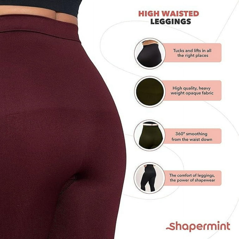 Women's Shapermint Essentials High-Waisted Shaping Leggings Black