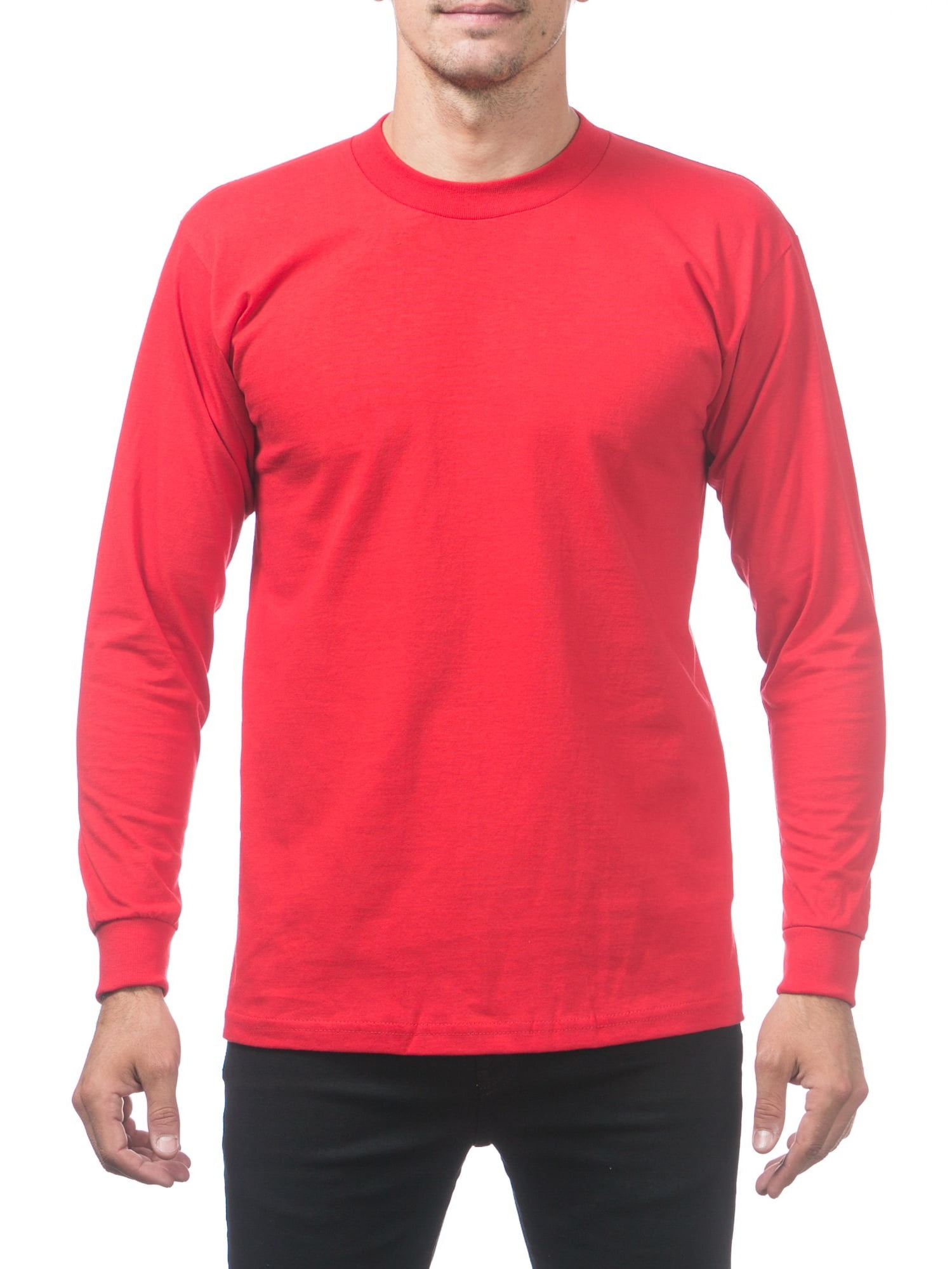Pro Club Pro Club Men's Heavyweight Cotton Long Sleeve Crew Neck T