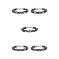 thumbnail image 2 of Qarigey Collar de cadena de bordillo Pieza universal Para varias ocasiones Collar de metal Collares Intersticial único negro Type2 NO2, 2 of 6