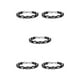thumbnail image 2 of Collar de Metal Minnieouse Universal para Diferentes Estilos de Moda Cadena de Bordillo Ancho Elegante Intersticial Negro, 2 of 6