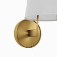 thumbnail image 4 of Sconce Wall Lamp Light Fixture, Gold White, Fabric, Living Kitchen Cafe Bistro Hospitality Restaurant, Modern Contemporary Boutique HB33875, 4 of 10