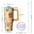 thumbnail image 2 of Holiday Snowman Christmas Tumbler 30oz with Handle and Straw, Insulated Stainless Steel Coffee Cup, Winter Water Bottle Gift for Women Men, 2 of 5