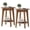 Rustic Walnut, variant on VASAGLE MAEZO Collection - Side Table, 2-Tier Small Round End Table, Nightstand with Tapered Legs, Curved Transitions, for Small Spaces, Living Room, Bedroom, Honey Brown