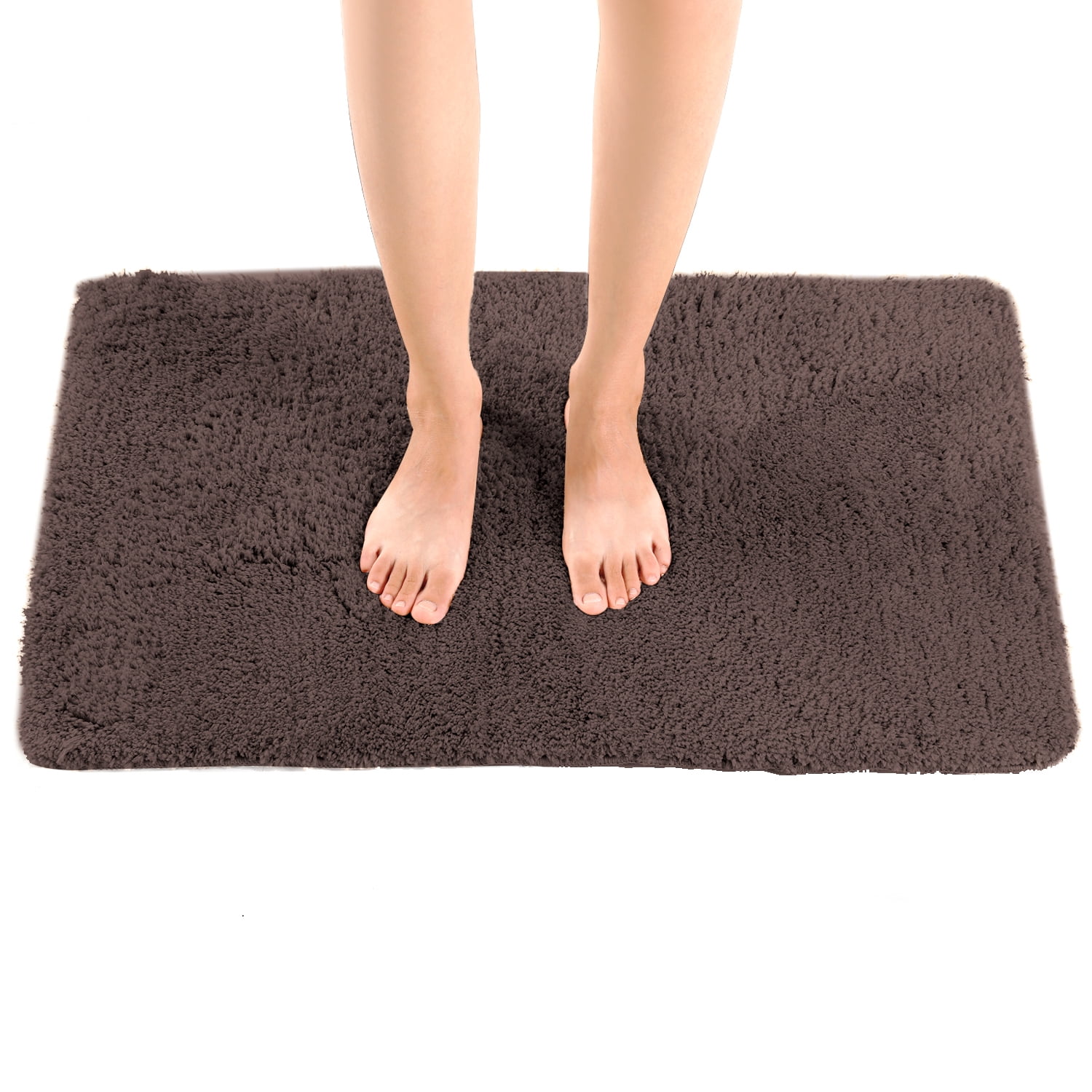 AOACreations Microfiber Furry Bath Rug Large Bathroom Mat 50 x 80 cm