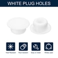 thumbnail image 3 of 10pcs Hole Plug 3/8 Inch (9mm) Button Plugs Fit for 8.5mm Hole, Snap in Locking Hole Tube Plug Gel, White, 3 of 6