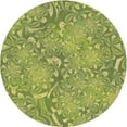 thumbnail image 1 of Ahgly Company Machine Washable Indoor Round Transitional Green Area Rugs, 3' Round, 1 of 7