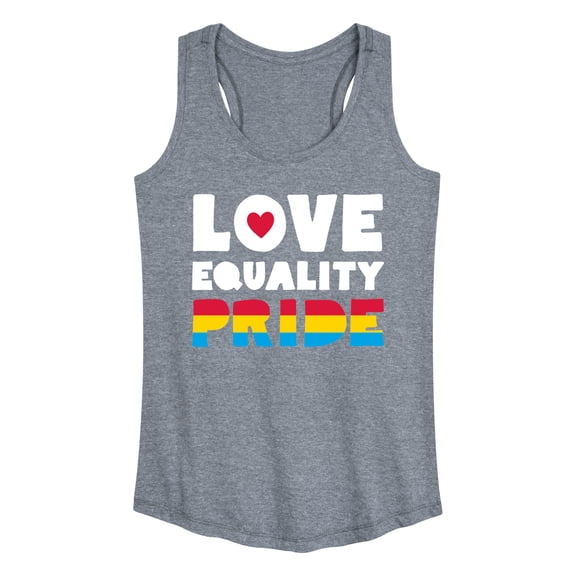 Instant Message - Love Equality Pride Graphic Racerback Tank