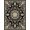 Black And Ivory, Pattern 16, variant on ODIKA 8'x10' Washable Area Rug Non-Shedding, Easy Care, Foyer Ornate Boho Border Vine Motif Decorative Print Entryway for King Size Bedroom Under Bed, Master Suite