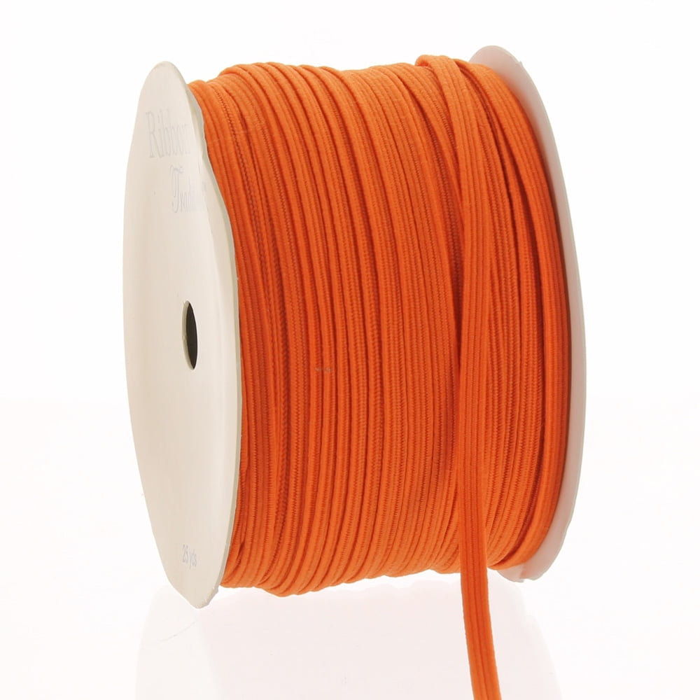 10 yards orange 1/8" thin skinny elastic DIY baby headband & accessories