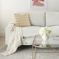 thumbnail image 3 of Nourison Life Styles Woven Stripes Beige Decorative Throw Pillow , 17"X17", 3 of 5