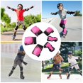 thumbnail image 3 of 6 in 1 Kids Bike Pads Set Knee Pads Elbow Pads Wrist Guards Sport Protective Gear Set for Cycle Skateboard Roller Skating, 3 of 5