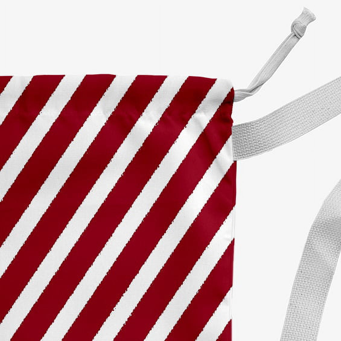Simply Daisy Diagonal Stripe 28 x 36 in Red Laundry Bag