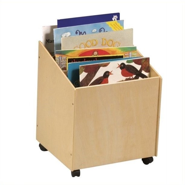 Guidecraft School Supply Big Book Wood Storage Bin in Natural