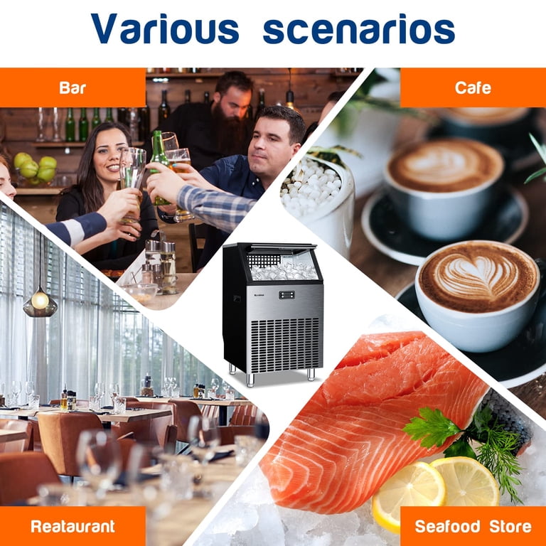 Ice Machine For Bar And Restaurant Commercial Ice Maker Machine, 140 ...