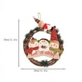 thumbnail image 3 of Christmas Wreath ,Old Man Snowman Rattan Ring Pendant Rattan Wreath, Christmas Tree Decoration 12 Inches Christmas Decoration Supplies, 3 of 7