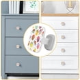 thumbnail image 4 of 4 Pieces Set Drawer Pulls Handle Square Wardrobe Cabinet Knobs with Stainless Steel Screws Furniture Kitchen Decor, 4 of 5