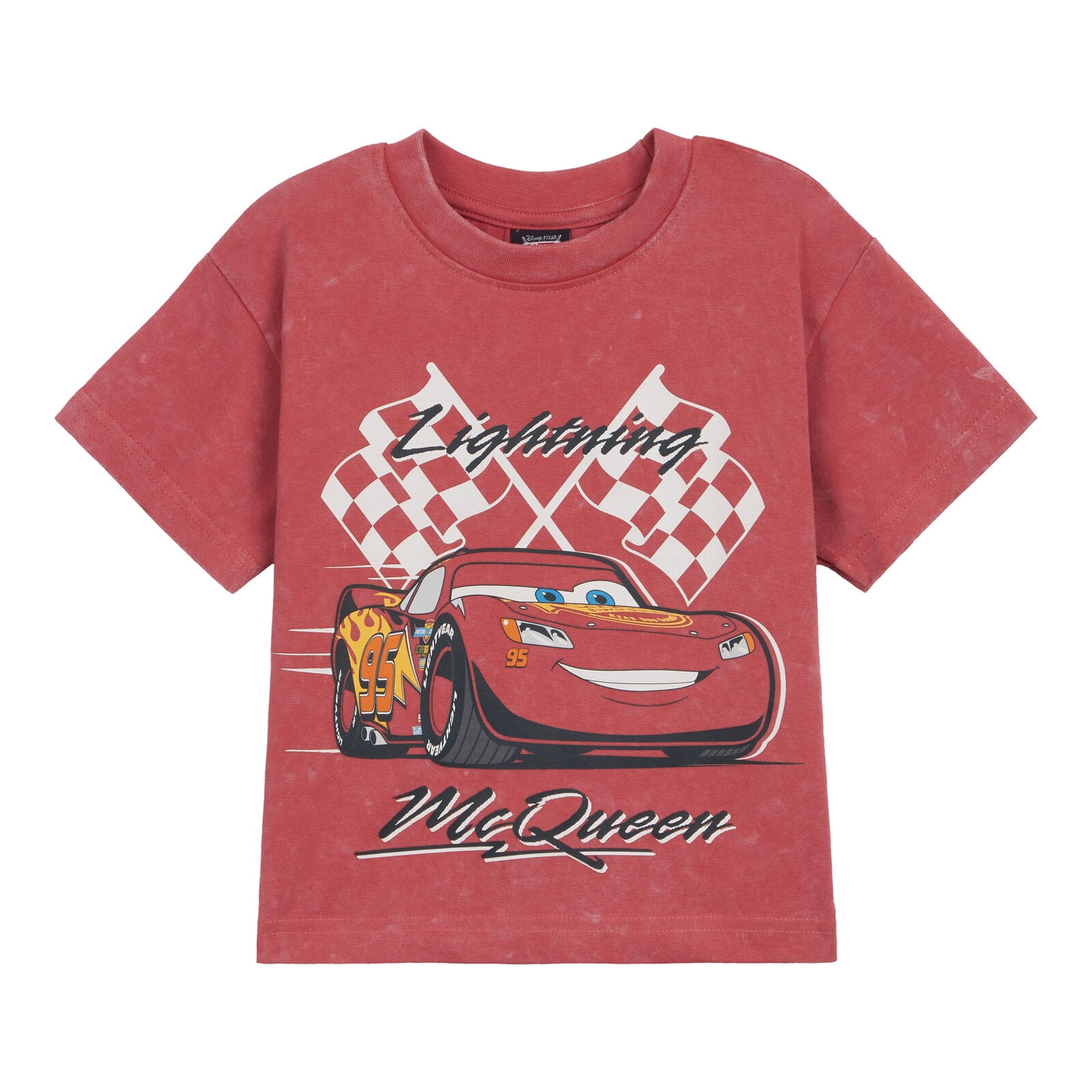 Disney Cars Little Boys' 2-Piece T-Shirt and Shorts Set Mineral Red McQueen