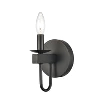 Elk Home 5-Inch Wide Williamson Vanity Light, Traditional, Black