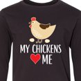 thumbnail image 4 of Inktastic My Chickens Love Me Long Sleeve Youth T-Shirt, 4 of 5